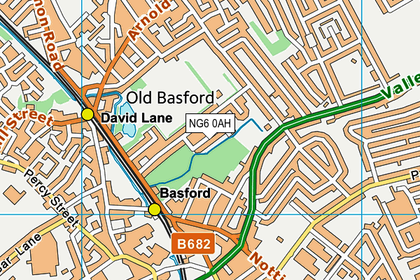 NG6 0AH map - OS VectorMap District (Ordnance Survey) NG6 0AH map - OS VectorMap District (Ordnance Survey)