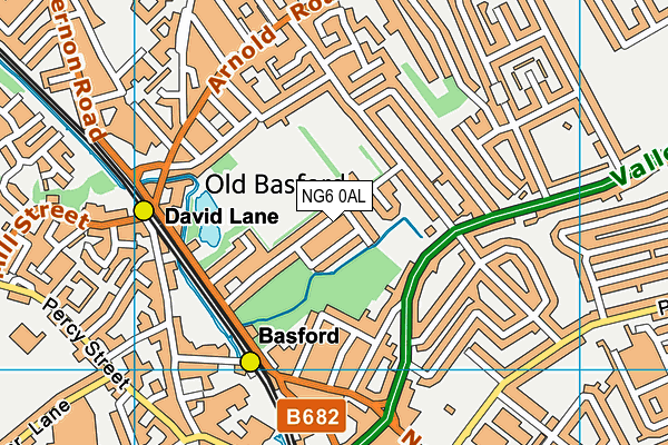 NG6 0AL map - OS VectorMap District (Ordnance Survey) NG6 0AL map - OS VectorMap District (Ordnance Survey)