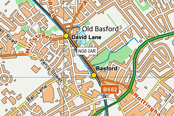 NG6 0AR map - OS VectorMap District (Ordnance Survey) NG6 0AR map - OS VectorMap District (Ordnance Survey)