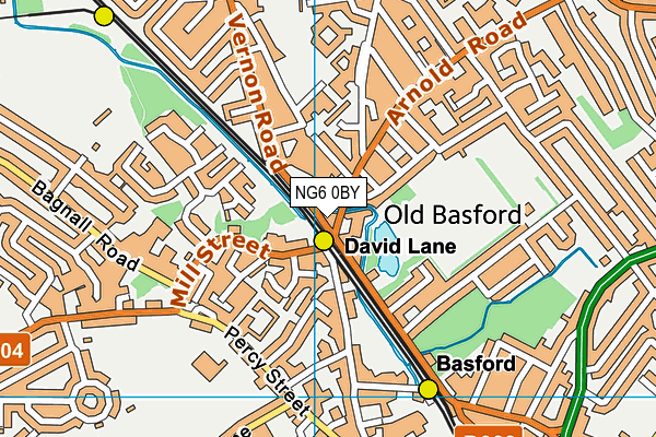 NG6 0BY map - OS VectorMap District (Ordnance Survey) NG6 0BY map - OS VectorMap District (Ordnance Survey)