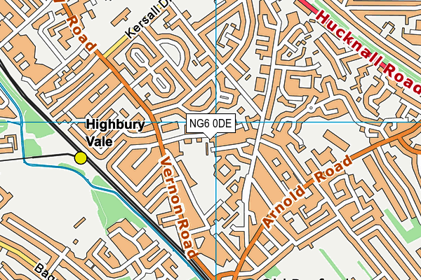 NG6 0DE map - OS VectorMap District (Ordnance Survey) NG6 0DE map - OS VectorMap District (Ordnance Survey)