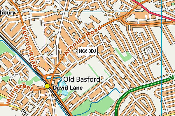 NG6 0DJ map - OS VectorMap District (Ordnance Survey) NG6 0DJ map - OS VectorMap District (Ordnance Survey)