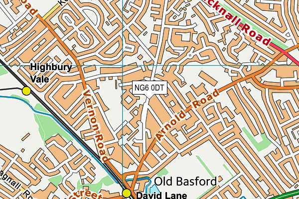 NG6 0DT map - OS VectorMap District (Ordnance Survey) NG6 0DT map - OS VectorMap District (Ordnance Survey)