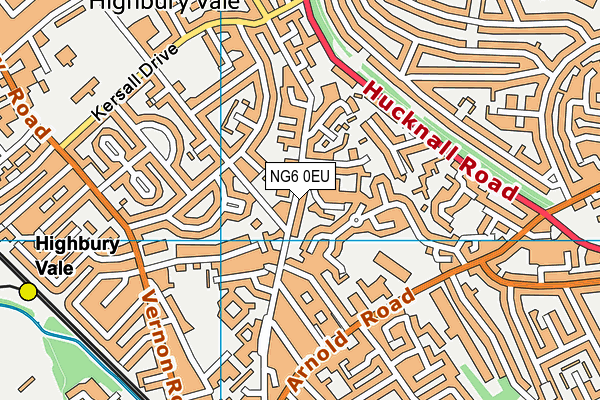 NG6 0EU map - OS VectorMap District (Ordnance Survey) NG6 0EU map - OS VectorMap District (Ordnance Survey)