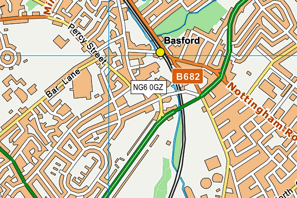 NG6 0GZ map - OS VectorMap District (Ordnance Survey) NG6 0GZ map - OS VectorMap District (Ordnance Survey)