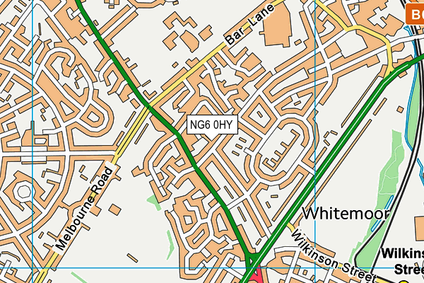 NG6 0HY map - OS VectorMap District (Ordnance Survey) NG6 0HY map - OS VectorMap District (Ordnance Survey)