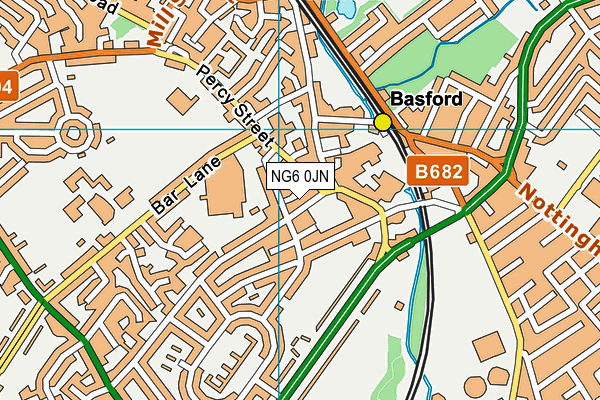 NG6 0JN map - OS VectorMap District (Ordnance Survey) NG6 0JN map - OS VectorMap District (Ordnance Survey)