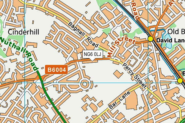 NG6 0LJ map - OS VectorMap District (Ordnance Survey) NG6 0LJ map - OS VectorMap District (Ordnance Survey)