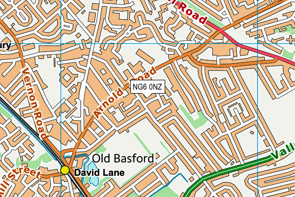 NG6 0NZ map - OS VectorMap District (Ordnance Survey) NG6 0NZ map - OS VectorMap District (Ordnance Survey)
