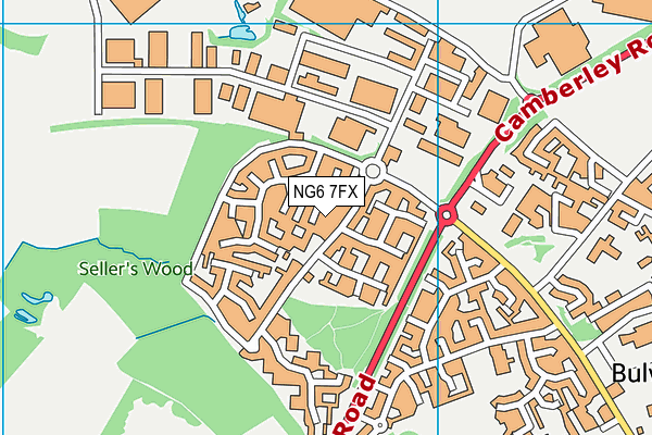 NG6 7FX map - OS VectorMap District (Ordnance Survey) NG6 7FX map - OS VectorMap District (Ordnance Survey)