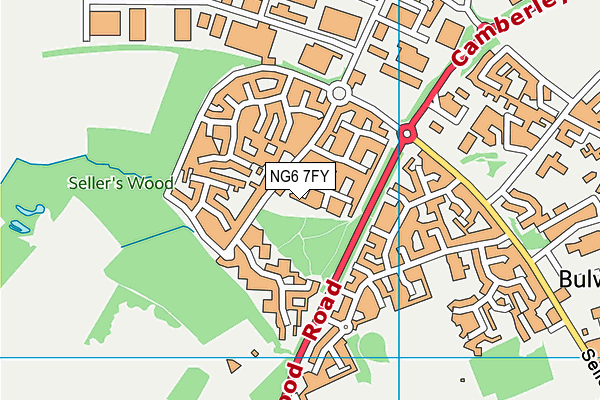 NG6 7FY map - OS VectorMap District (Ordnance Survey) NG6 7FY map - OS VectorMap District (Ordnance Survey)