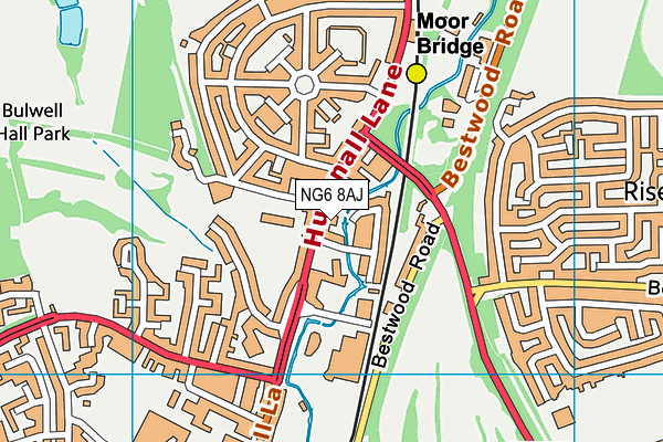 NG6 8AJ map - OS VectorMap District (Ordnance Survey) NG6 8AJ map - OS VectorMap District (Ordnance Survey)
