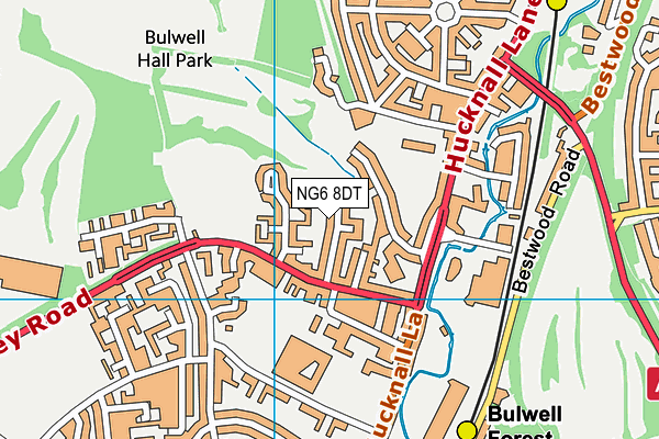 NG6 8DT map - OS VectorMap District (Ordnance Survey) NG6 8DT map - OS VectorMap District (Ordnance Survey)