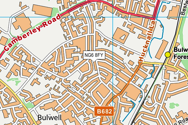 NG6 8FY map - OS VectorMap District (Ordnance Survey)