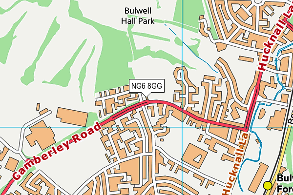 NG6 8GG map - OS VectorMap District (Ordnance Survey) NG6 8GG map - OS VectorMap District (Ordnance Survey)