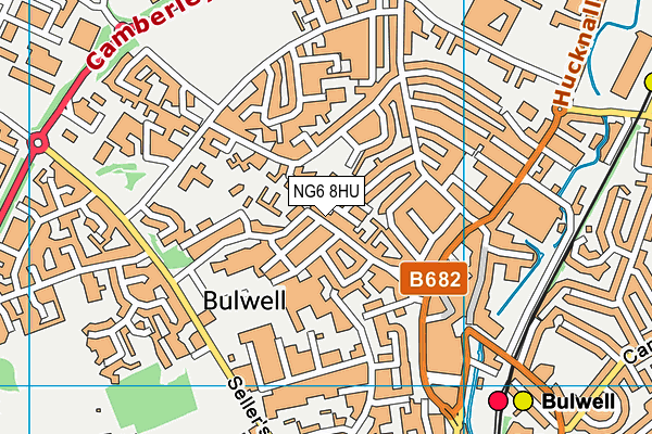 NG6 8HU map - OS VectorMap District (Ordnance Survey) NG6 8HU map - OS VectorMap District (Ordnance Survey)
