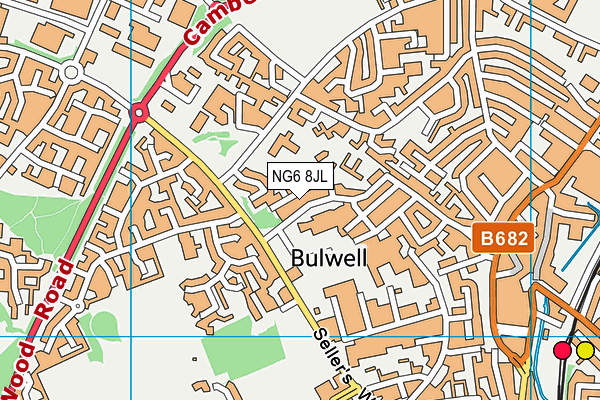 NG6 8JL map - OS VectorMap District (Ordnance Survey) NG6 8JL map - OS VectorMap District (Ordnance Survey)