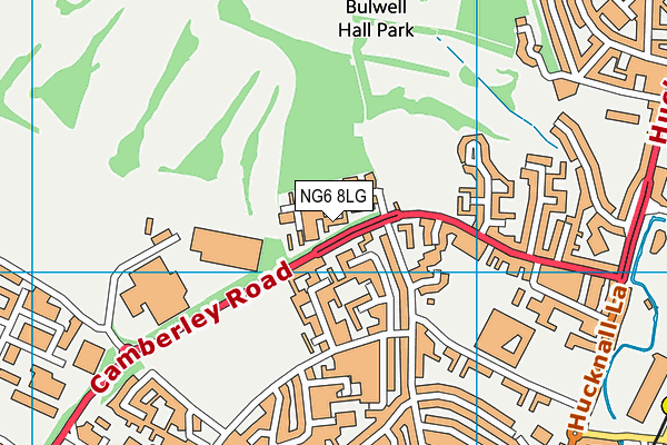 NG6 8LG map - OS VectorMap District (Ordnance Survey) NG6 8LG map - OS VectorMap District (Ordnance Survey)