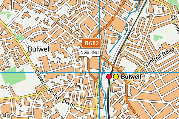 NG6 8NU map - OS VectorMap District (Ordnance Survey) NG6 8NU map - OS VectorMap District (Ordnance Survey)