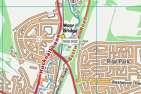 NG6 8QS map - OS VectorMap District (Ordnance Survey) NG6 8QS map - OS VectorMap District (Ordnance Survey)