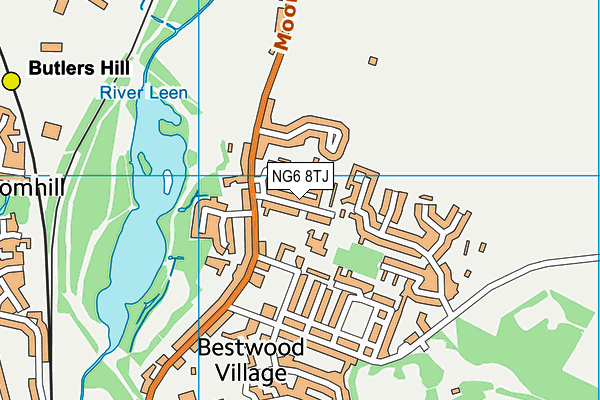 NG6 8TJ map - OS VectorMap District (Ordnance Survey) NG6 8TJ map - OS VectorMap District (Ordnance Survey)