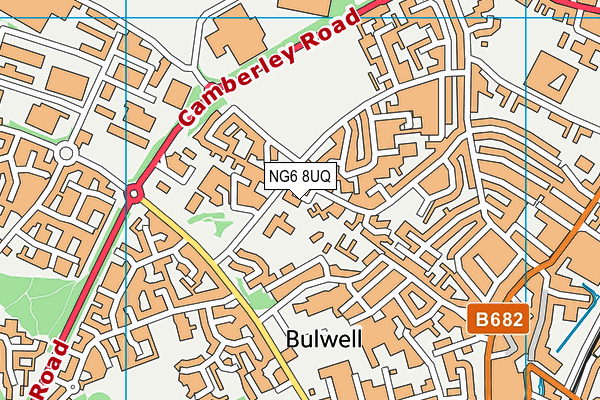 NG6 8UQ map - OS VectorMap District (Ordnance Survey) NG6 8UQ map - OS VectorMap District (Ordnance Survey)