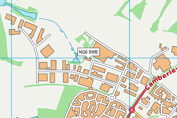 NG6 8WB map - OS VectorMap District (Ordnance Survey) NG6 8WB map - OS VectorMap District (Ordnance Survey)