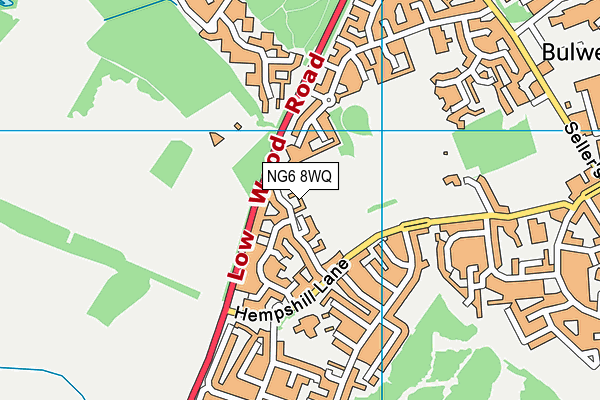 NG6 8WQ map - OS VectorMap District (Ordnance Survey) NG6 8WQ map - OS VectorMap District (Ordnance Survey)