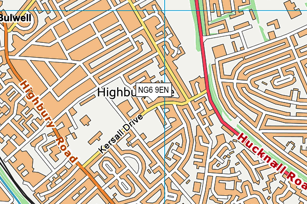 NG6 9EN map - OS VectorMap District (Ordnance Survey) NG6 9EN map - OS VectorMap District (Ordnance Survey)