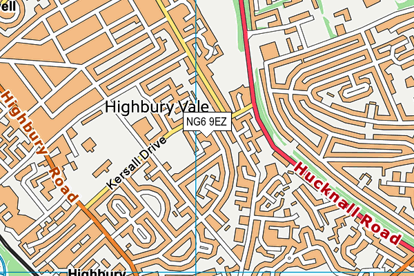 NG6 9EZ map - OS VectorMap District (Ordnance Survey) NG6 9EZ map - OS VectorMap District (Ordnance Survey)
