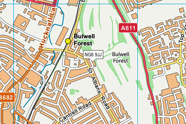 NG6 9JJ map - OS VectorMap District (Ordnance Survey) NG6 9JJ map - OS VectorMap District (Ordnance Survey)
