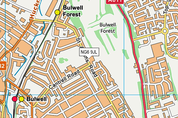 NG6 9JL map - OS VectorMap District (Ordnance Survey) NG6 9JL map - OS VectorMap District (Ordnance Survey)