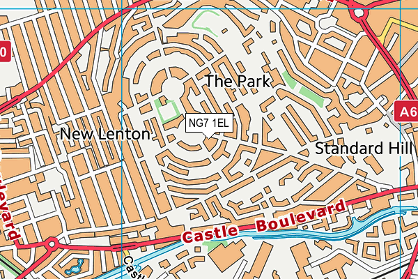 NG7 1EL map - OS VectorMap District (Ordnance Survey) NG7 1EL map - OS VectorMap District (Ordnance Survey)