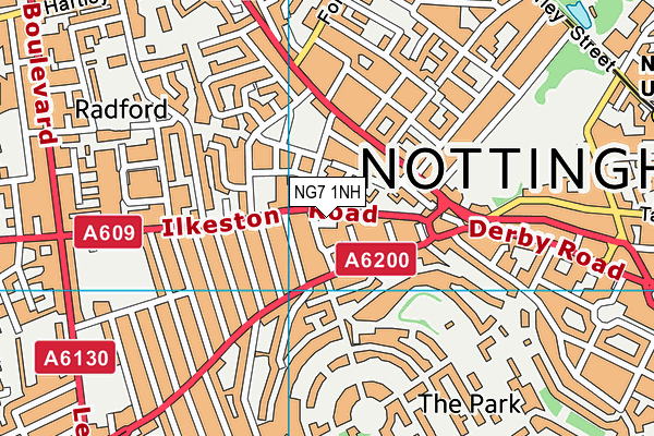 NG7 1NH map - OS VectorMap District (Ordnance Survey) NG7 1NH map - OS VectorMap District (Ordnance Survey)