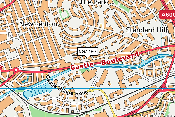 NG7 1PG map - OS VectorMap District (Ordnance Survey) NG7 1PG map - OS VectorMap District (Ordnance Survey)