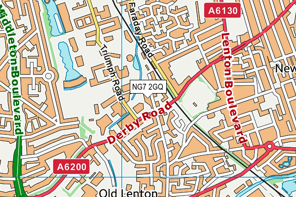 NG7 2GQ map - OS VectorMap District (Ordnance Survey) NG7 2GQ map - OS VectorMap District (Ordnance Survey)
