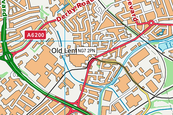 NG7 2PN map - OS VectorMap District (Ordnance Survey) NG7 2PN map - OS VectorMap District (Ordnance Survey)