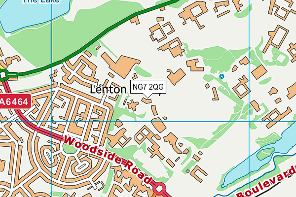 NG7 2QG map - OS VectorMap District (Ordnance Survey) NG7 2QG map - OS VectorMap District (Ordnance Survey)