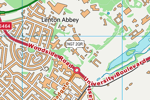 NG7 2QR map - OS VectorMap District (Ordnance Survey) NG7 2QR map - OS VectorMap District (Ordnance Survey)