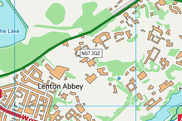 NG7 2QZ map - OS VectorMap District (Ordnance Survey) NG7 2QZ map - OS VectorMap District (Ordnance Survey)
