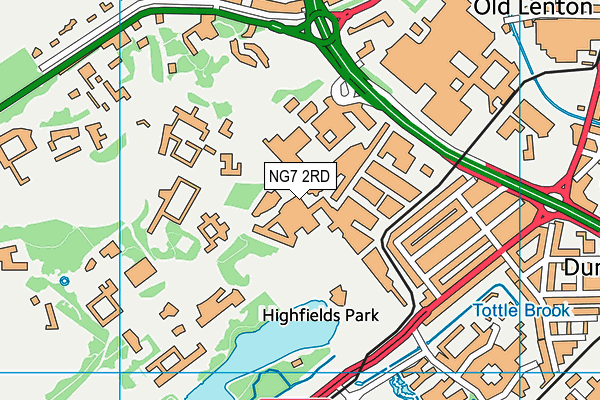 NG7 2RD map - OS VectorMap District (Ordnance Survey) NG7 2RD map - OS VectorMap District (Ordnance Survey)