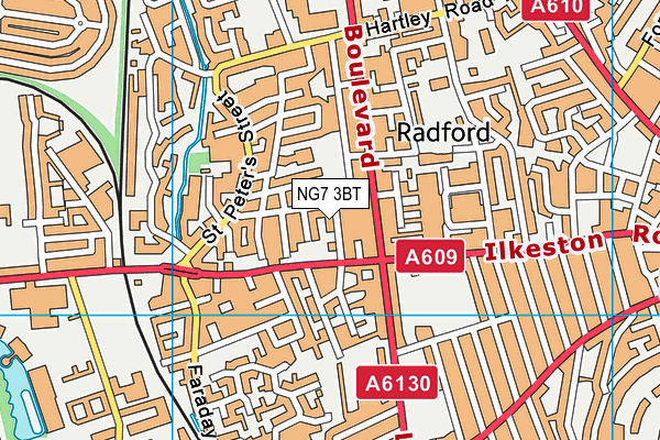 NG7 3BT map - OS VectorMap District (Ordnance Survey) NG7 3BT map - OS VectorMap District (Ordnance Survey)