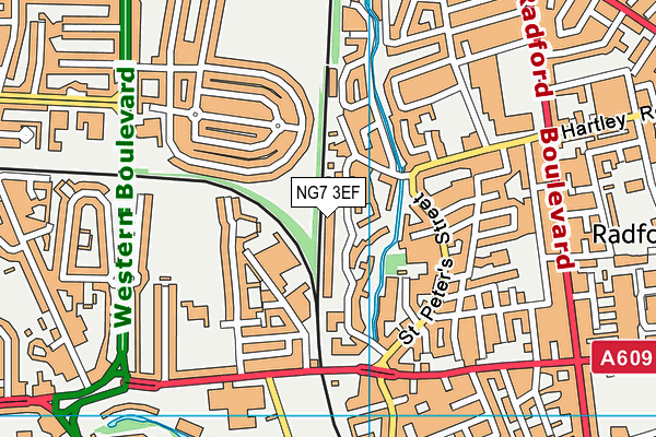 NG7 3EF map - OS VectorMap District (Ordnance Survey) NG7 3EF map - OS VectorMap District (Ordnance Survey)