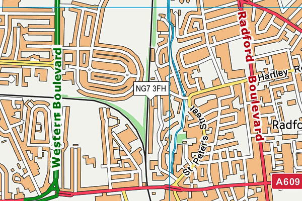 NG7 3FH map - OS VectorMap District (Ordnance Survey) NG7 3FH map - OS VectorMap District (Ordnance Survey)