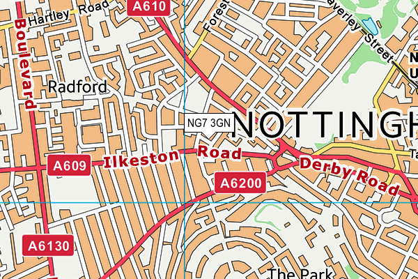 NG7 3GN map - OS VectorMap District (Ordnance Survey) NG7 3GN map - OS VectorMap District (Ordnance Survey)