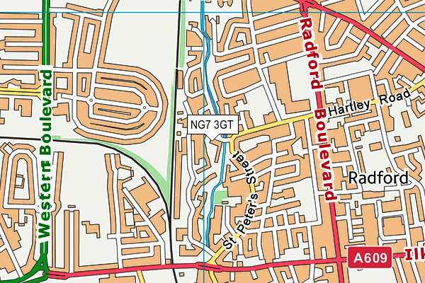 NG7 3GT map - OS VectorMap District (Ordnance Survey) NG7 3GT map - OS VectorMap District (Ordnance Survey)