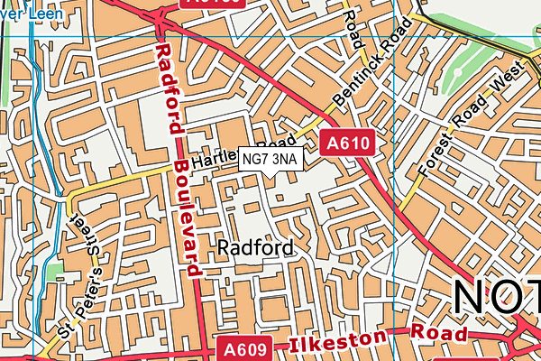NG7 3NA map - OS VectorMap District (Ordnance Survey) NG7 3NA map - OS VectorMap District (Ordnance Survey)
