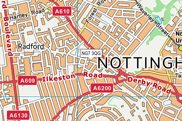 NG7 3QG map - OS VectorMap District (Ordnance Survey) NG7 3QG map - OS VectorMap District (Ordnance Survey)