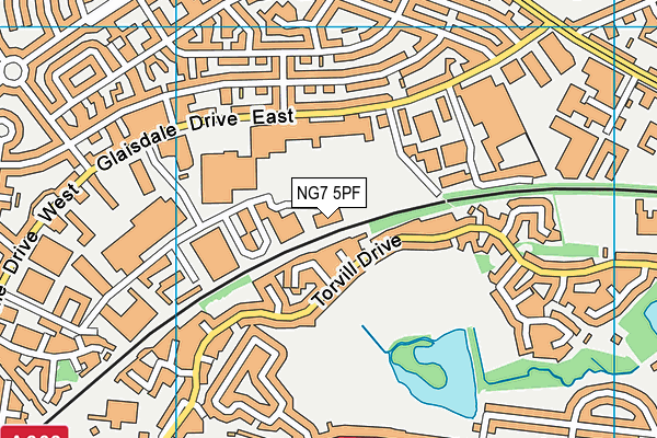 NG7 5PF map - OS VectorMap District (Ordnance Survey) NG7 5PF map - OS VectorMap District (Ordnance Survey)