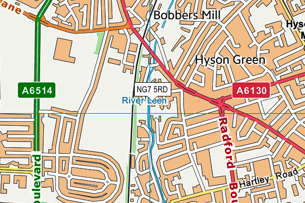 NG7 5RD map - OS VectorMap District (Ordnance Survey) NG7 5RD map - OS VectorMap District (Ordnance Survey)